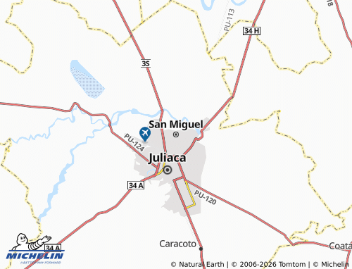 Mappa MICHELIN San Miguel - ViaMichelin