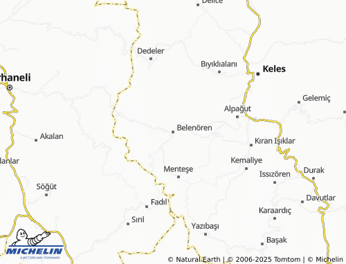 MICHELIN Belenören map - ViaMichelin