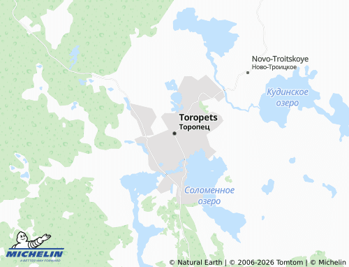 Mapa MICHELIN Toropets - ViaMichelin