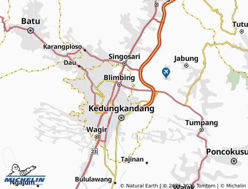 MICHELIN-Landkarte Pandanwangi - ViaMichelin