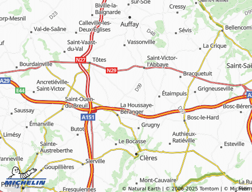 MICHELIN Fresnay-le-Long map - ViaMichelin