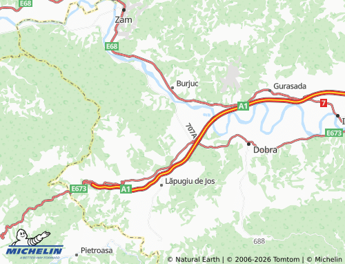 Mappa MICHELIN Lăsău - ViaMichelin