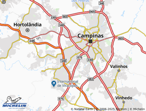 MICHELIN Jardim Novo Campos Elíseos map - ViaMichelin