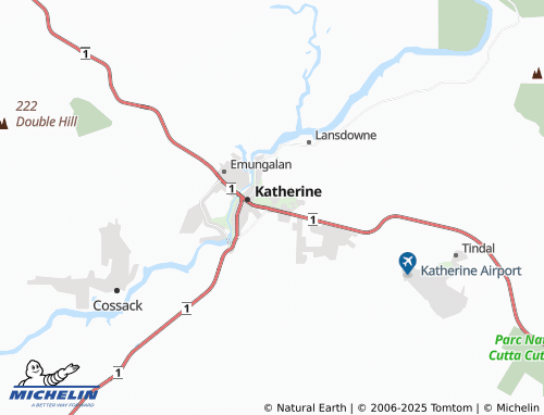 MICHELIN Katherine East map - ViaMichelin