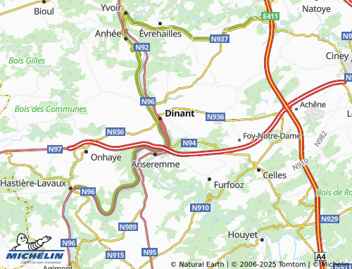 MICHELIN Herbuchenne map - ViaMichelin