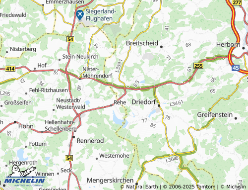 MICHELIN Hohenroth map - ViaMichelin
