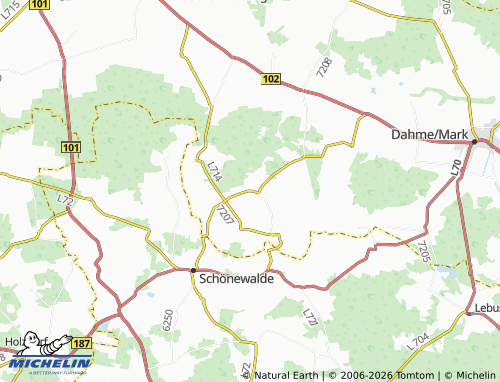 MICHELIN Meinsdorf map - ViaMichelin