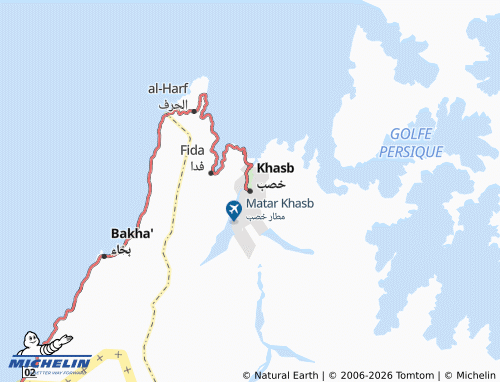 Carte MICHELIN Khasb - ViaMichelin