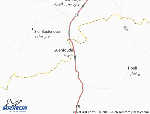Mappa MICHELIN Kanfoudah - ViaMichelin
