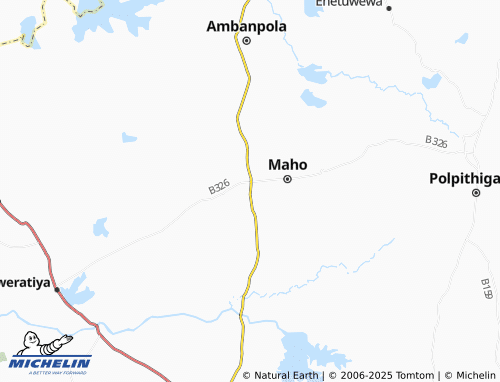 MICHELIN Daladagama map - ViaMichelin