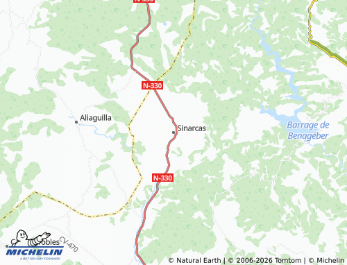 MICHELIN-Landkarte Sinarcas - ViaMichelin