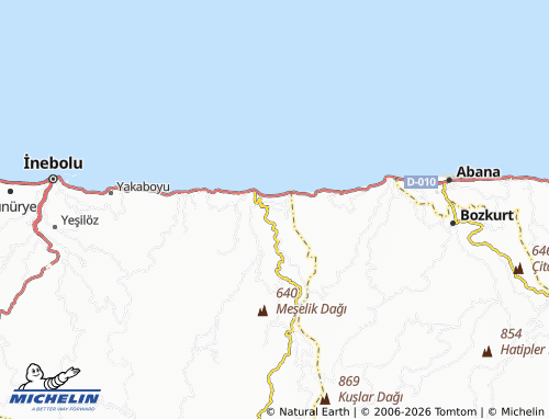 MICHELIN Ayvat map - ViaMichelin