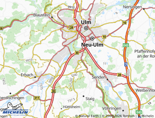 Mapa MICHELIN Wiblingen - ViaMichelin