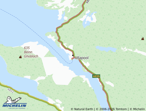 Carte MICHELIN Ullapool - ViaMichelin