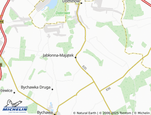 MICHELIN Jabłonna-Majątek map - ViaMichelin