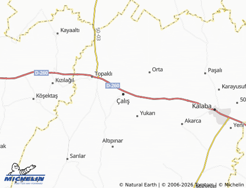Mappa MICHELIN Çalış - ViaMichelin