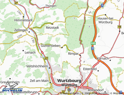 Mapa MICHELIN Güntersleben - ViaMichelin