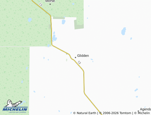 Kaart MICHELIN Glidden - ViaMichelin
