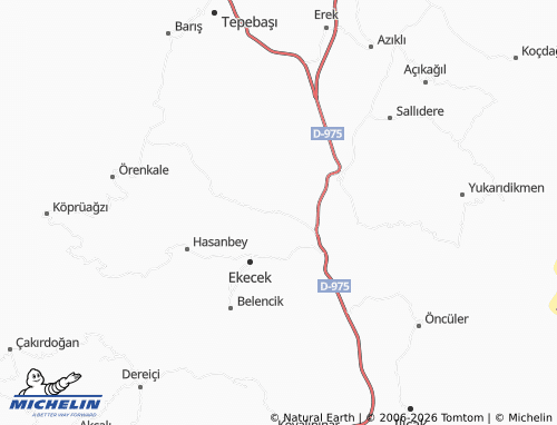 Kaart MICHELIN Aşağıküme - ViaMichelin