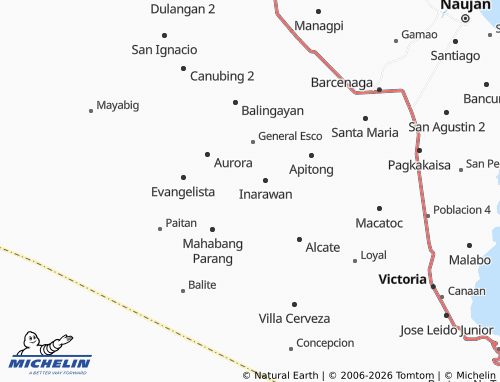 MICHELIN San Nicolas map - ViaMichelin