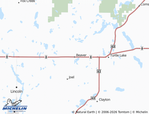 Mappa MICHELIN Beaver - ViaMichelin