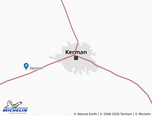 Kaart MICHELIN Kerman - ViaMichelin