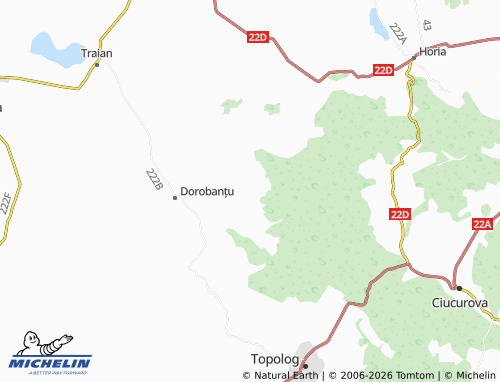 MICHELIN Cârjelari map - ViaMichelin