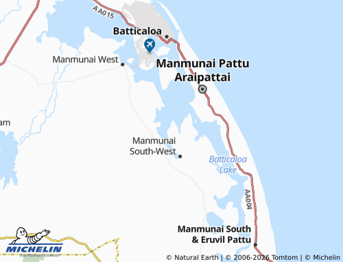 Mappa MICHELIN Munaikkadu North - ViaMichelin