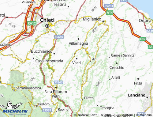 Mapa MICHELIN Vacri - ViaMichelin