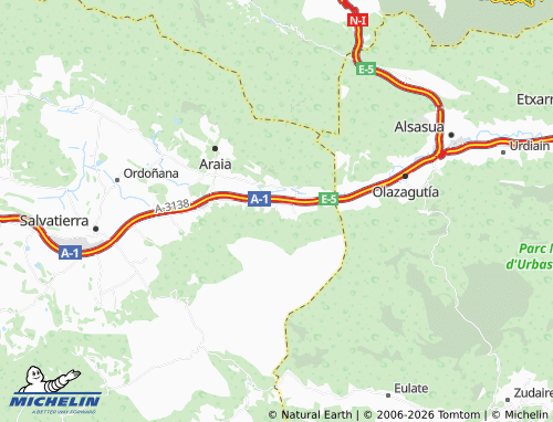 MICHELIN Ibarguren map - ViaMichelin