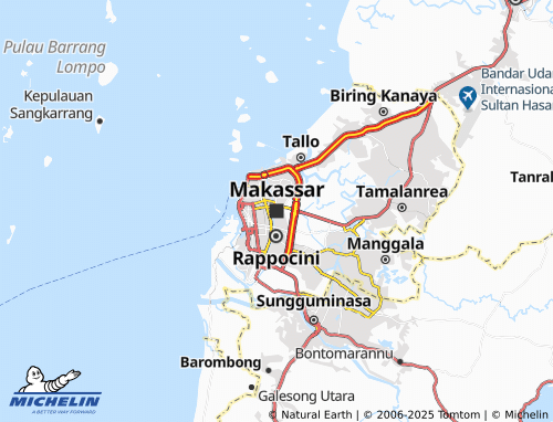 MICHELIN-Landkarte Makassar - ViaMichelin