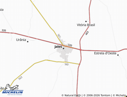 Carte MICHELIN Jales - ViaMichelin