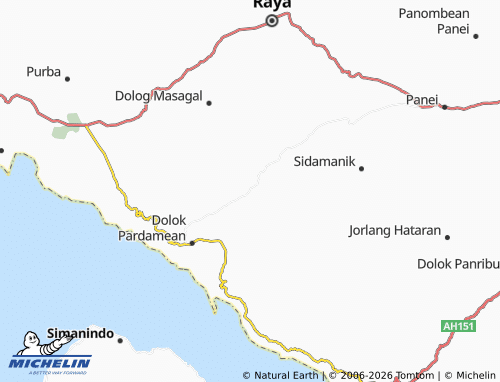 MICHELIN Sibuntuon map - ViaMichelin