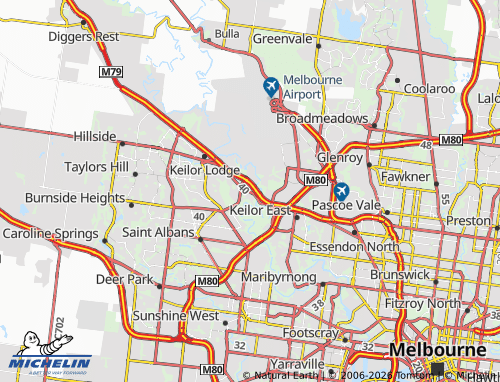 MICHELIN Keilor map - ViaMichelin