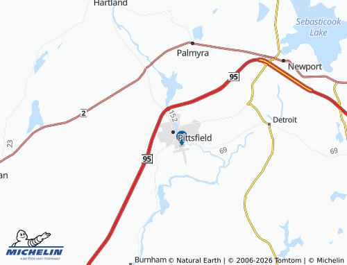 Kaart MICHELIN Pittsfield - ViaMichelin