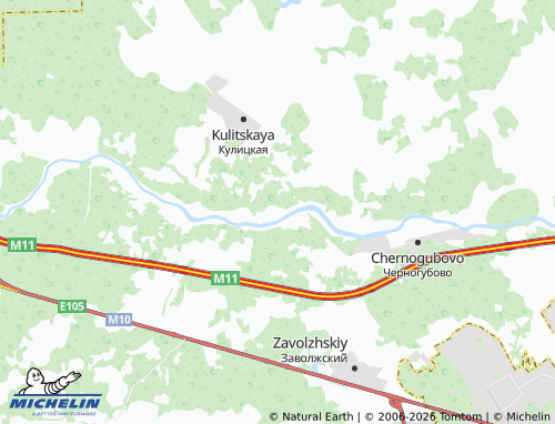 Carte MICHELIN Tvertsa SNT - ViaMichelin