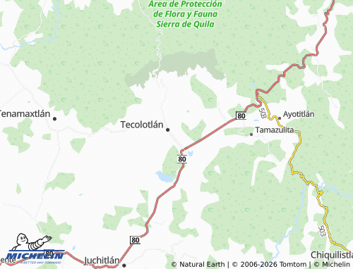 Mappa MICHELIN El Huehuetón - ViaMichelin