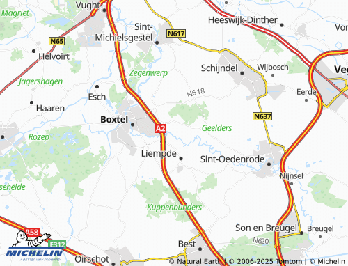 Carte MICHELIN Kasteren - ViaMichelin
