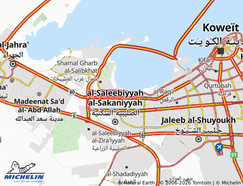 MICHELIN Al Sulaibikhat 4 map - ViaMichelin