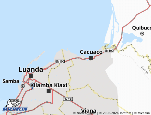 MICHELIN Ndala Muleba map - ViaMichelin