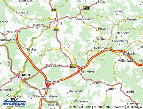 MICHELIN-Landkarte Berenbach - ViaMichelin
