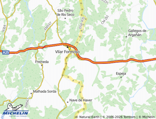 MICHELIN Fuentes de Oñoro map - ViaMichelin