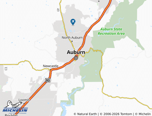 Mappa MICHELIN Auburn - ViaMichelin