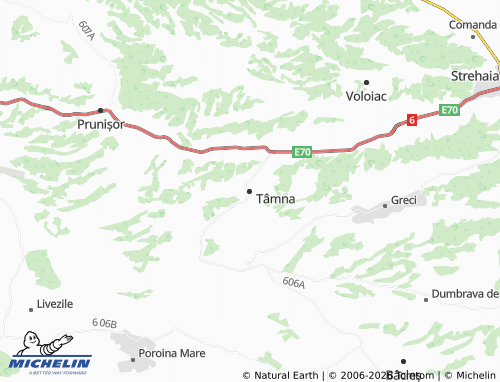 Mappa MICHELIN Tâmna - ViaMichelin