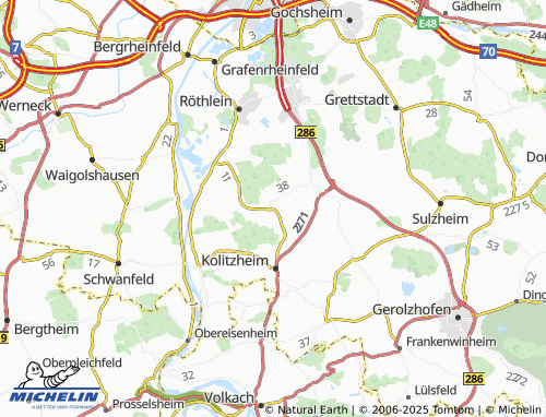 MICHELIN Gernach map - ViaMichelin