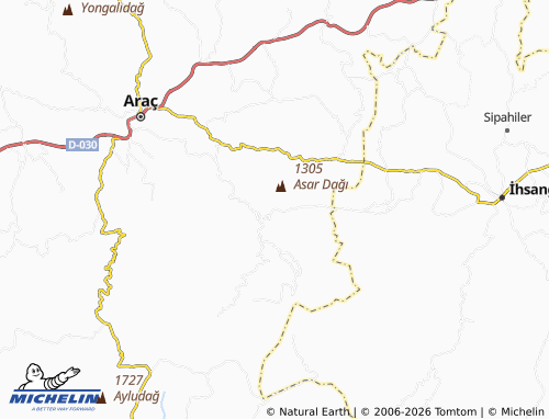 Mappa MICHELIN Belkavak - ViaMichelin