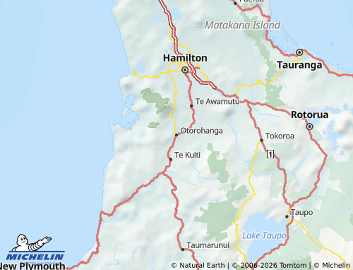 Mapa MICHELIN Otorohanga - ViaMichelin