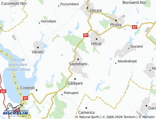 Mapa MICHELIN Șaptebani - ViaMichelin