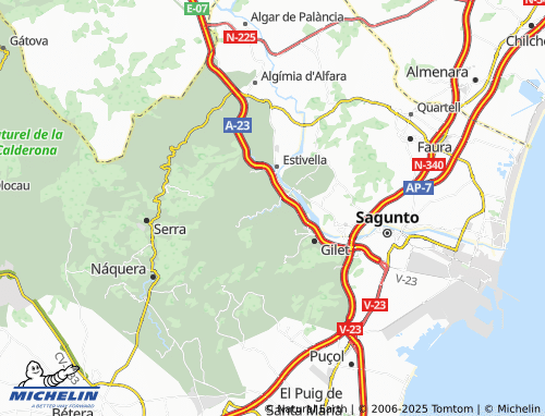MICHELIN Corral Blanco map - ViaMichelin