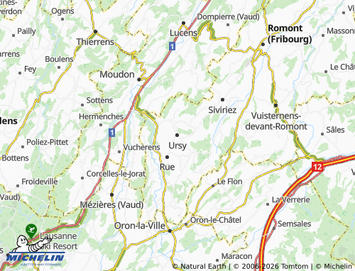 Mappa MICHELIN Ursy - ViaMichelin